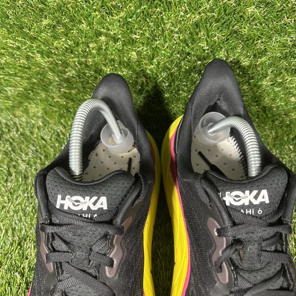 Hoka One One Arahi 6 Womens 11 B Shoes Black Pink Running Gym Athletic - Picture 6 of 9